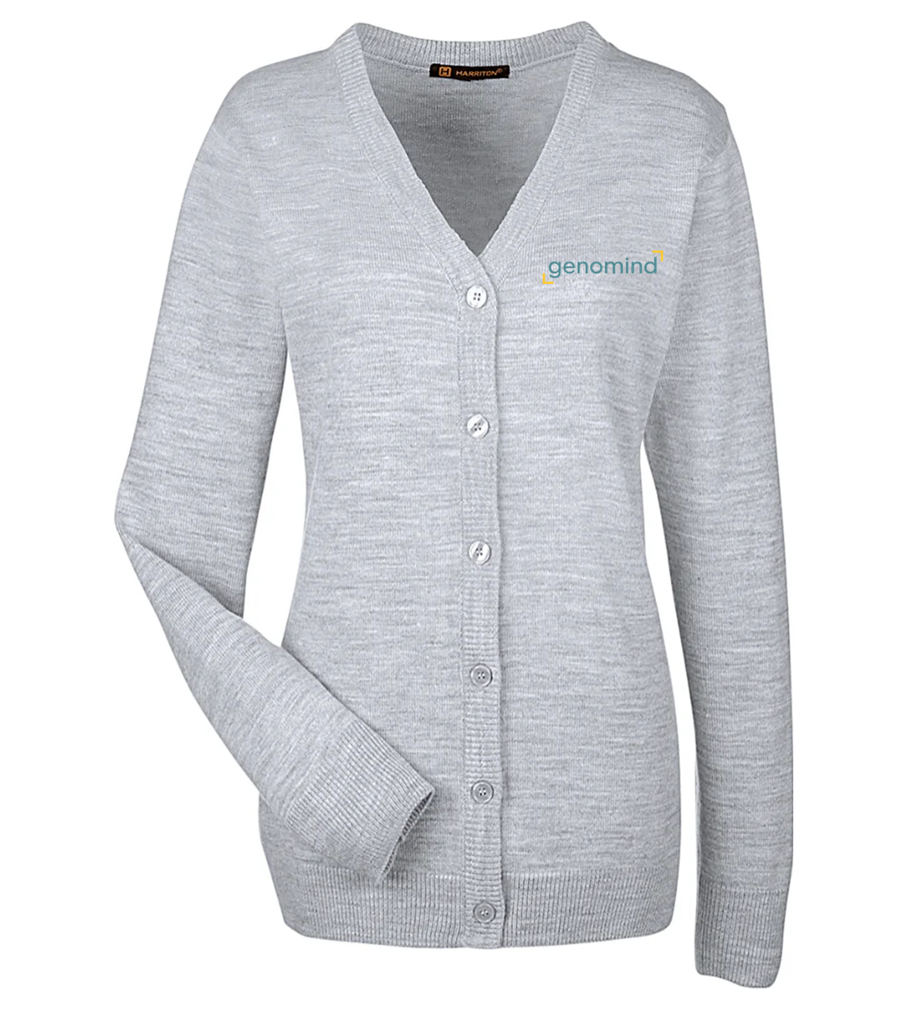 Harriton Ladies Pilbloc V-Neck Button Cardigan Sweater
